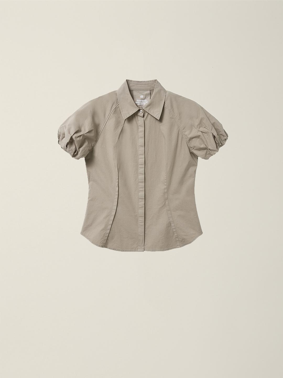 BALLOON SLEEVE BLOUSE BEIGE
