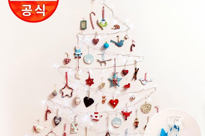 코맨드 투명 데코레이션 클립 1개(20개입) 홈파티/악세사리걸이