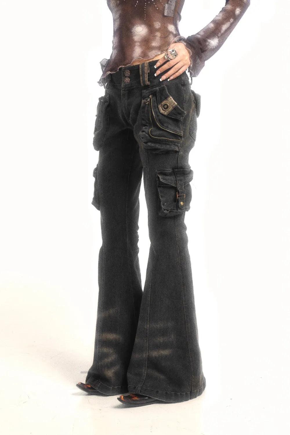 Retro Bootcut Jeans - XS