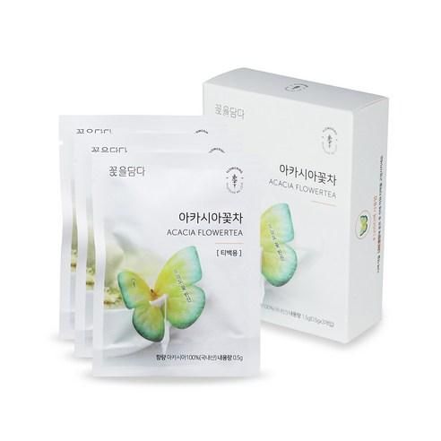 꽃을담다 나비티백 아카시아꽃차, 500mg, 3개입, 1개 - 아카시아꽃차 | 쿠팡