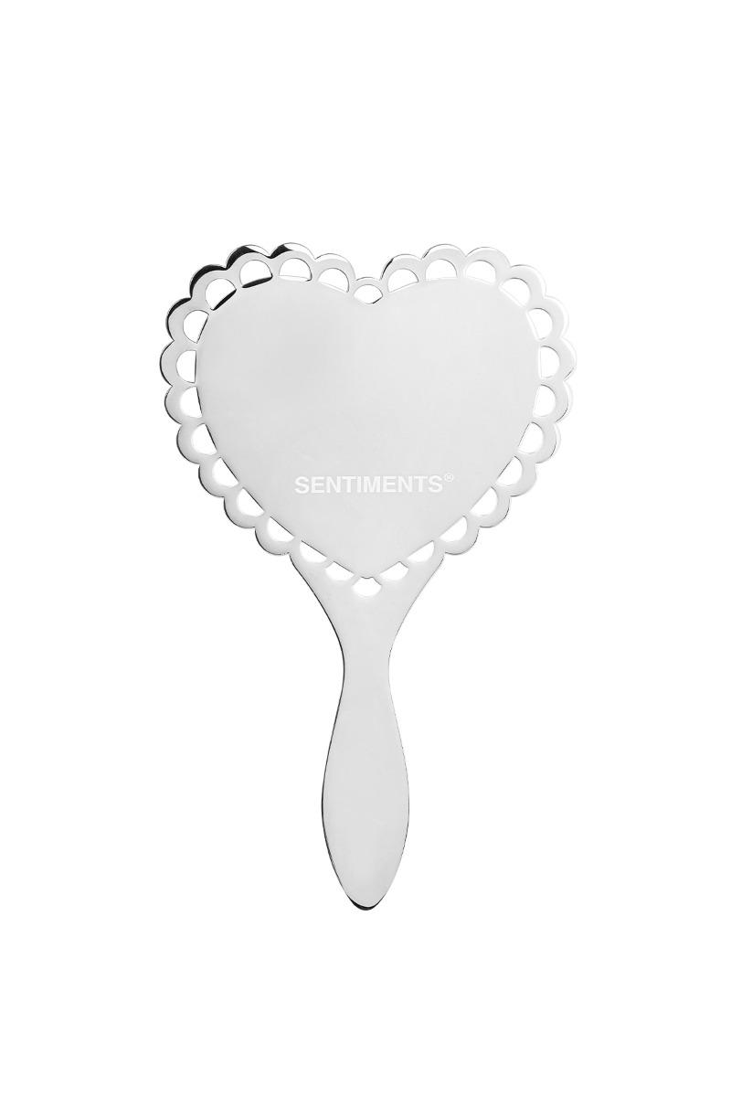 NO.605 [SILVER] HEART HAND MIRROR