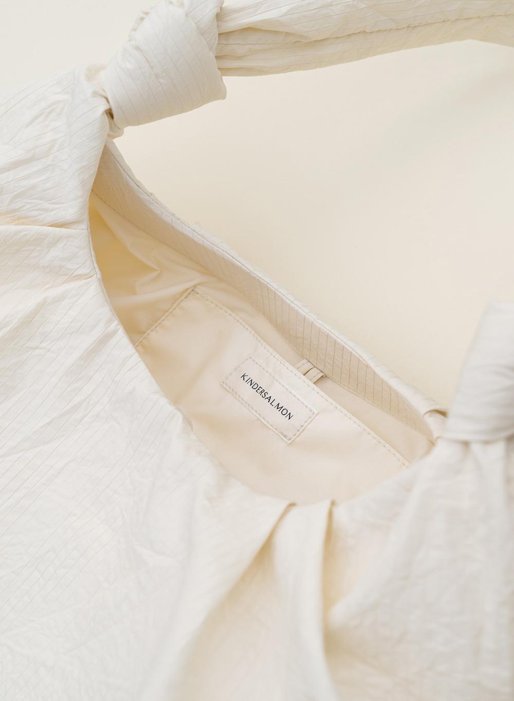 Quilted Cotton Knot bag Cream