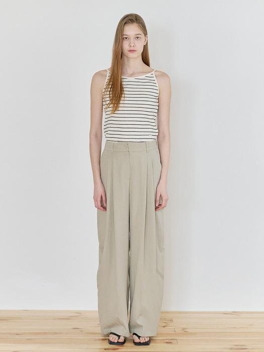 Summer casual wide banding pants [BE]