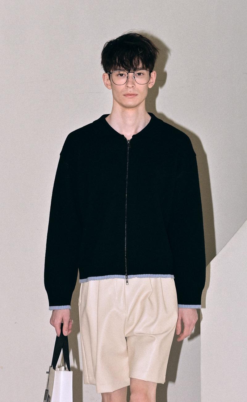 보엠 투웨이 집업 가디건 / black