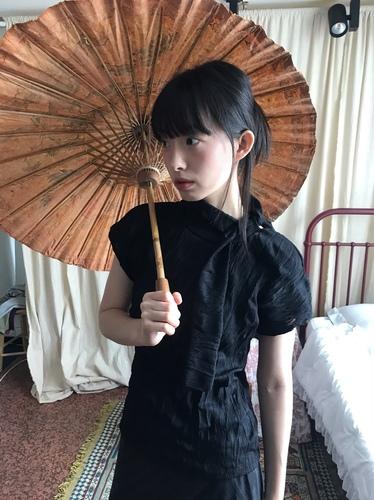 crease scarf tee (3color)