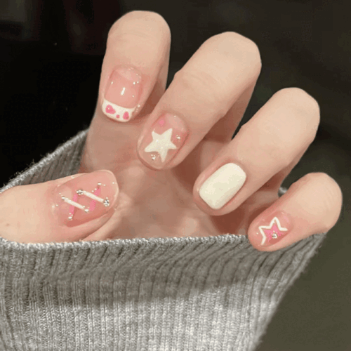 발레코어 스타 네일팁