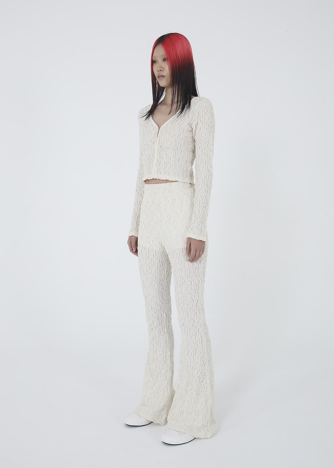 WAVE CARDIGAN, IVORY