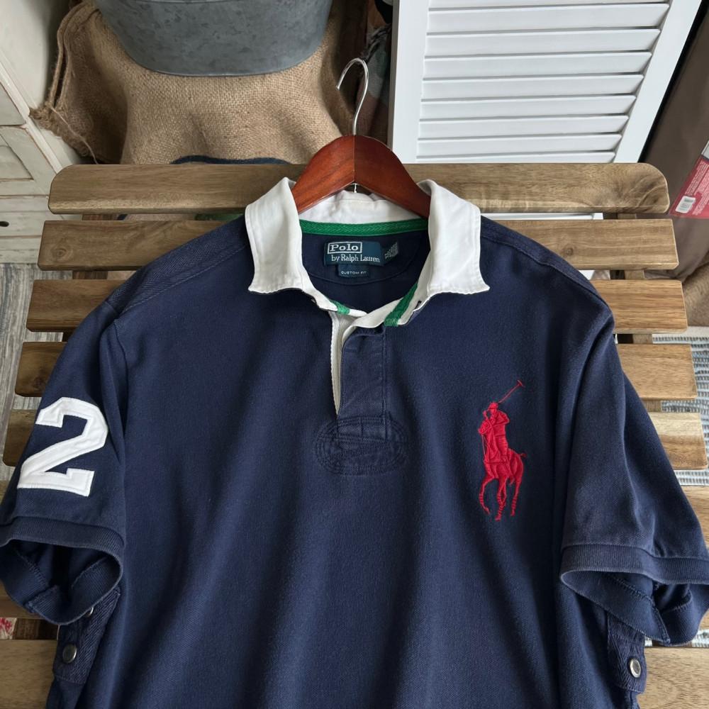 [XL]폴로 랄프로렌 USA 헤리티지 럭비 PK 티셔츠