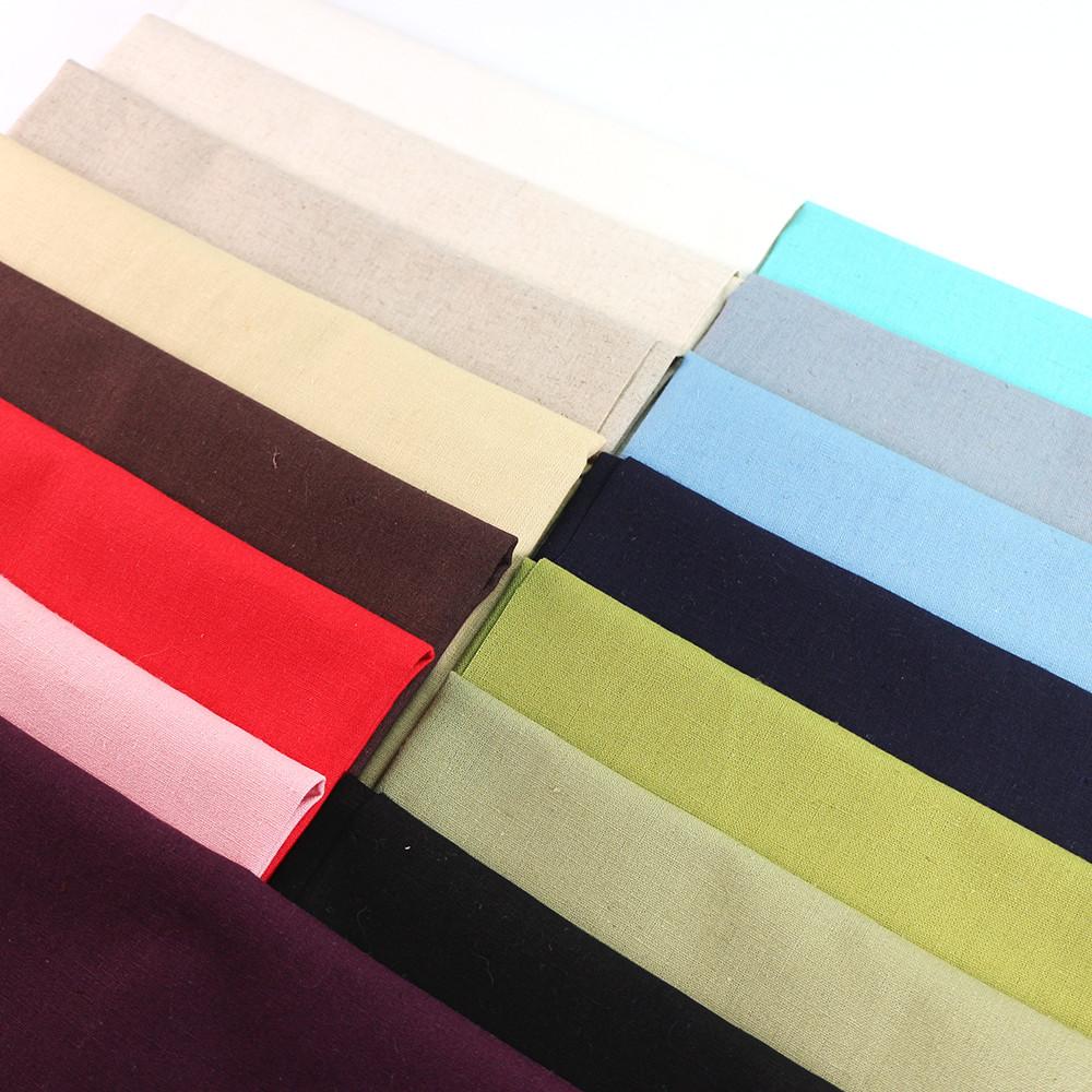 컬러 린넨 11수 대폭 1/4마 38종 - 무지 린넨천 프랑스자수원단