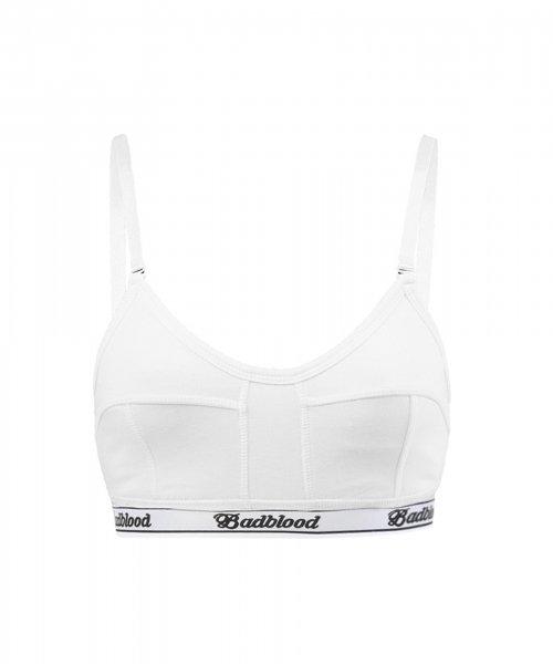 모달 코튼 트라이앵글 브라렛 - 화이트