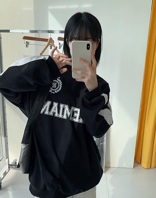 [2천장돌파][unisex] 쏘쿠 프린팅 배색 맨투맨 (3color)