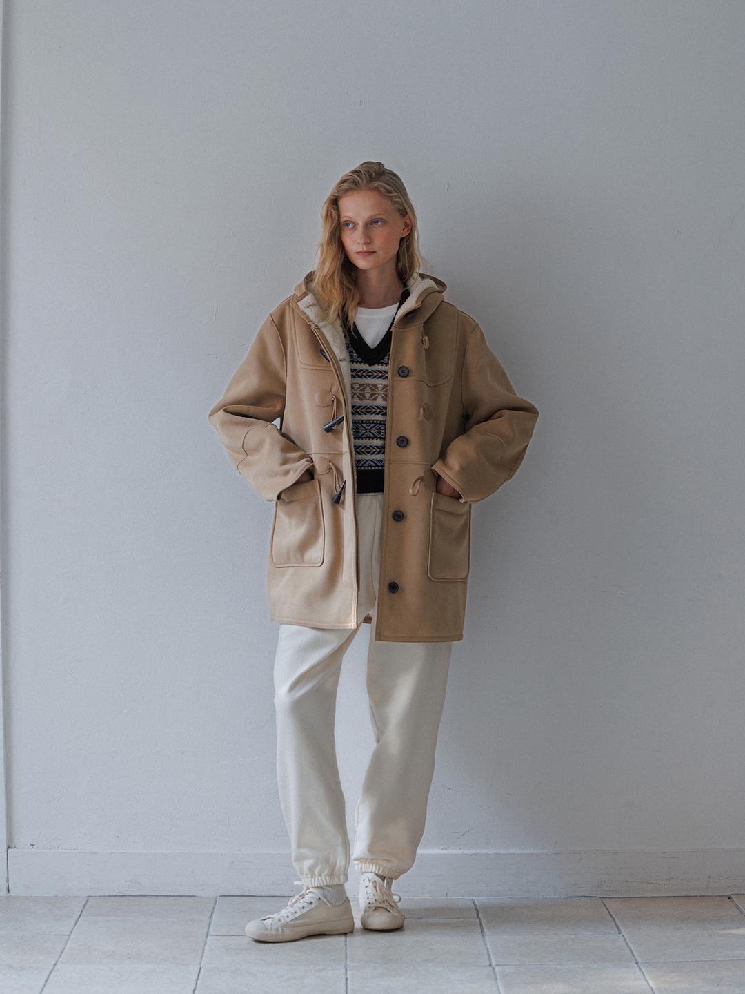 Duffle hooded wool mustang