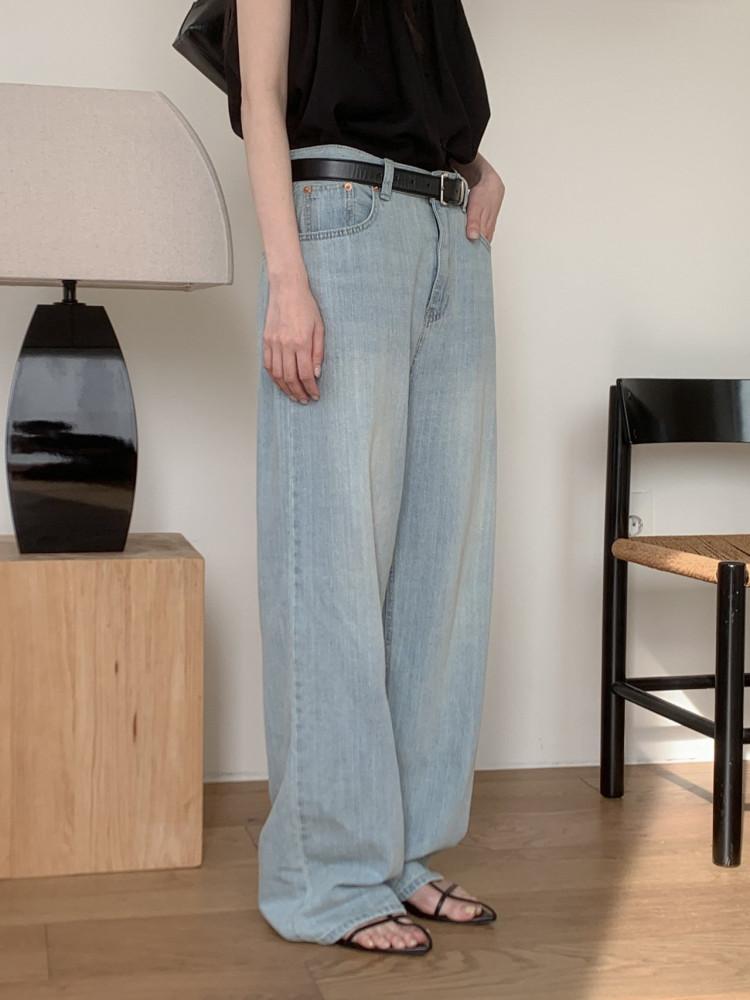 [SALE20%/M] 오버클래식 피카 연청 데님 (1color)