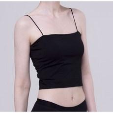 마랜 슬림한 심리스 끈나시 브라탑 캡내장