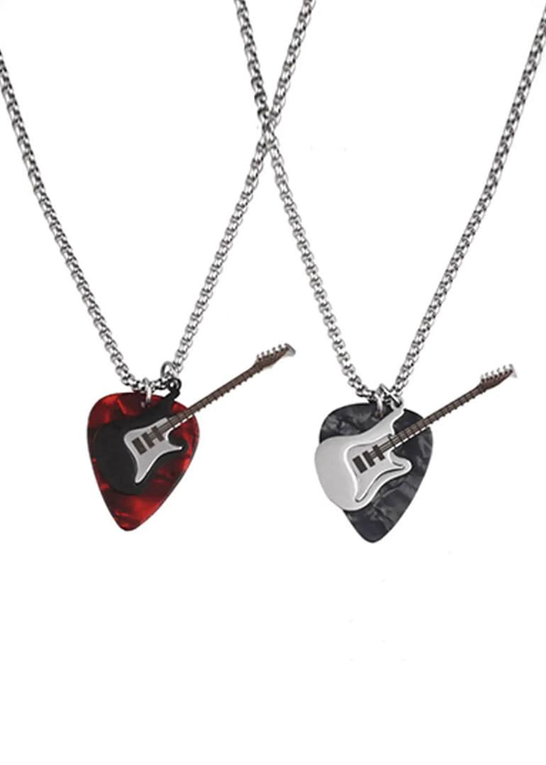 y2k guitar necklace | 락시크 기타 목걸이