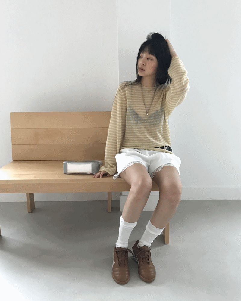 노어슨 HEY STRIPE ROUND KNIT