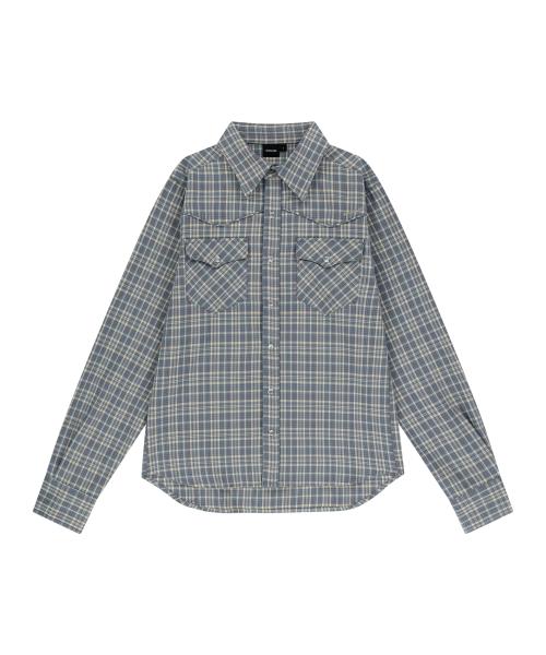 Western Check Shirts (Blue)
