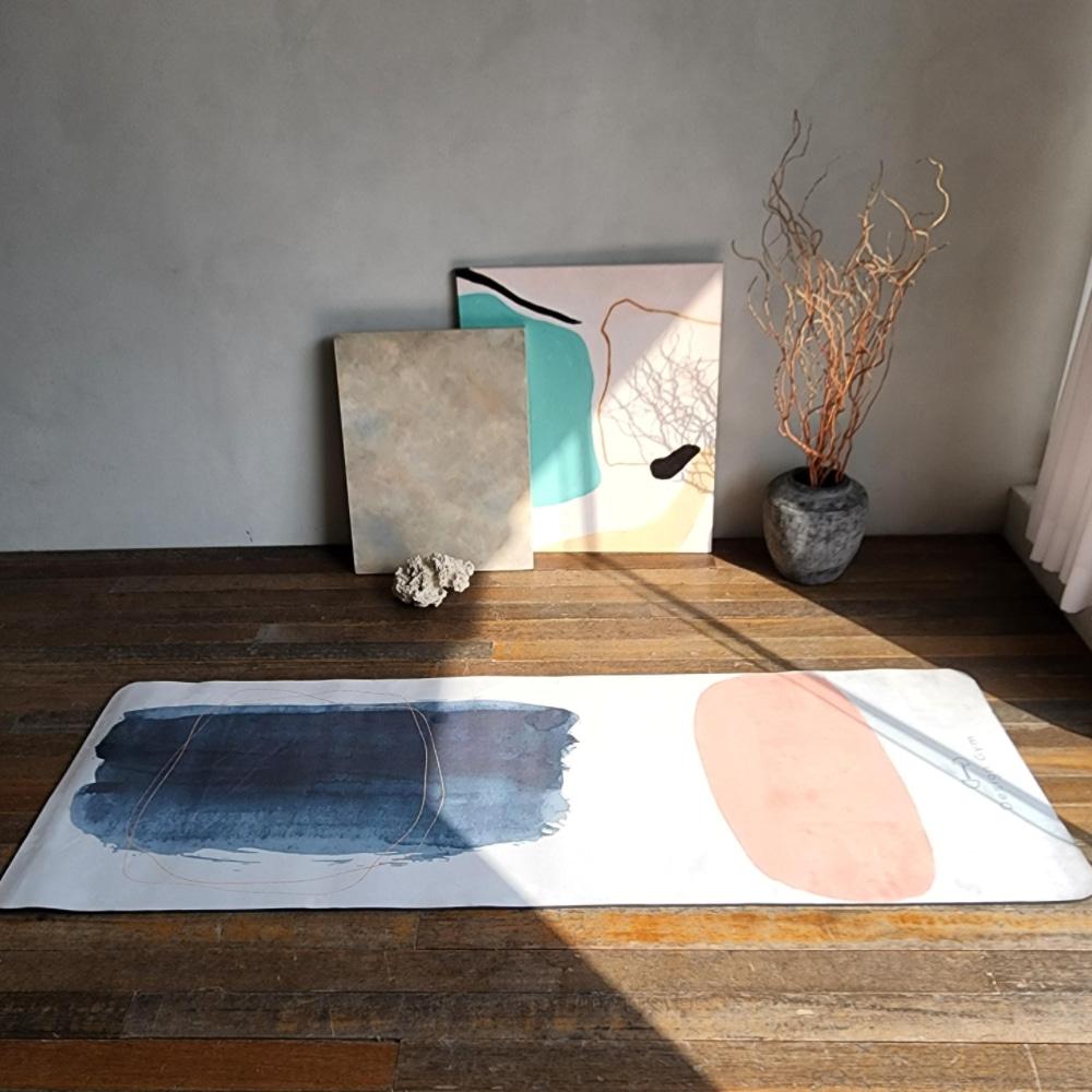 디자인짐 인테리어 요가매트 8mm TPE 스웨이드 - Before sunrise