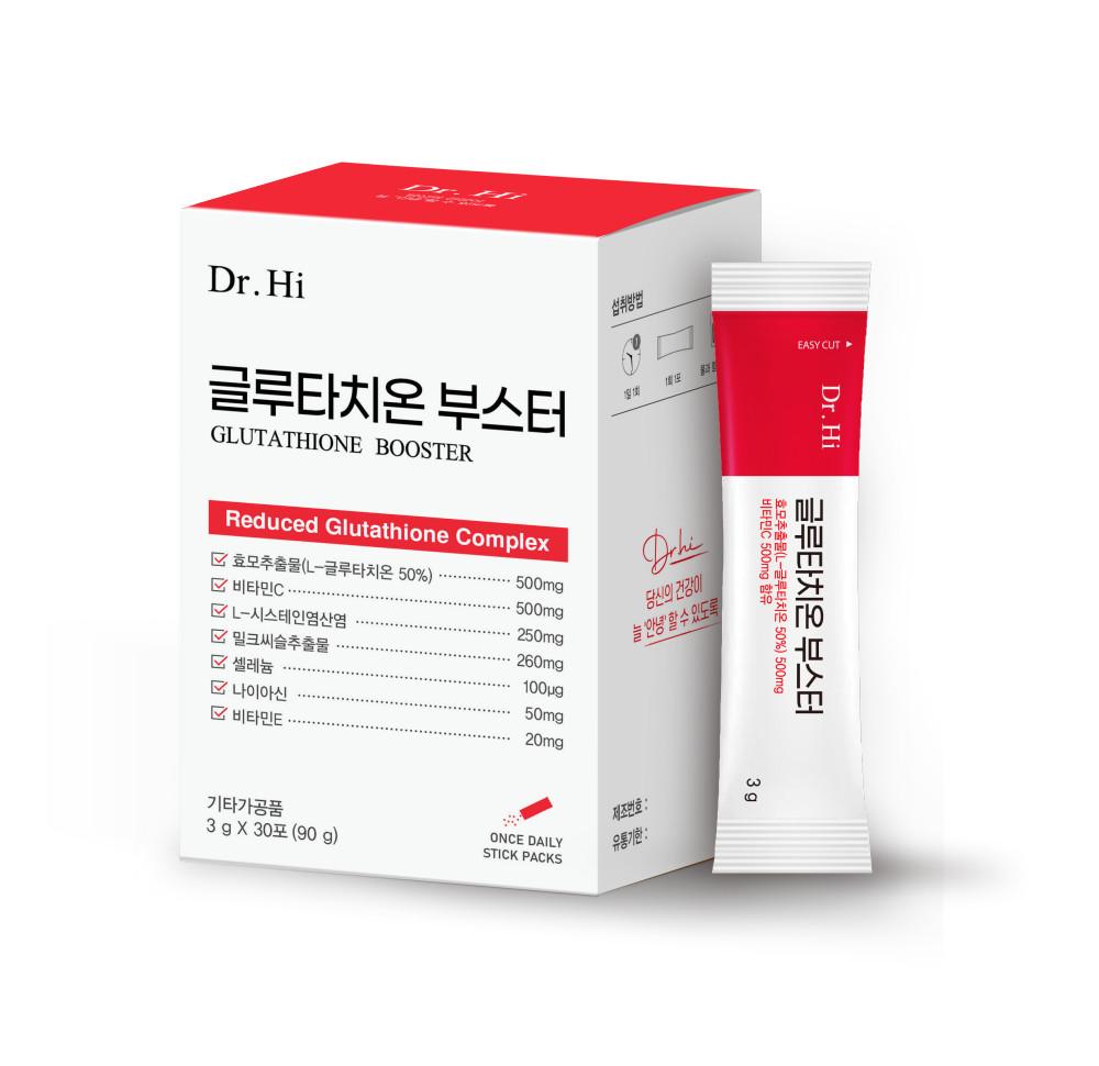 닥터하이 글루타치온 부스터 3g x 30포 가루 환원형 글로타치온 클루타치온 효능 효과