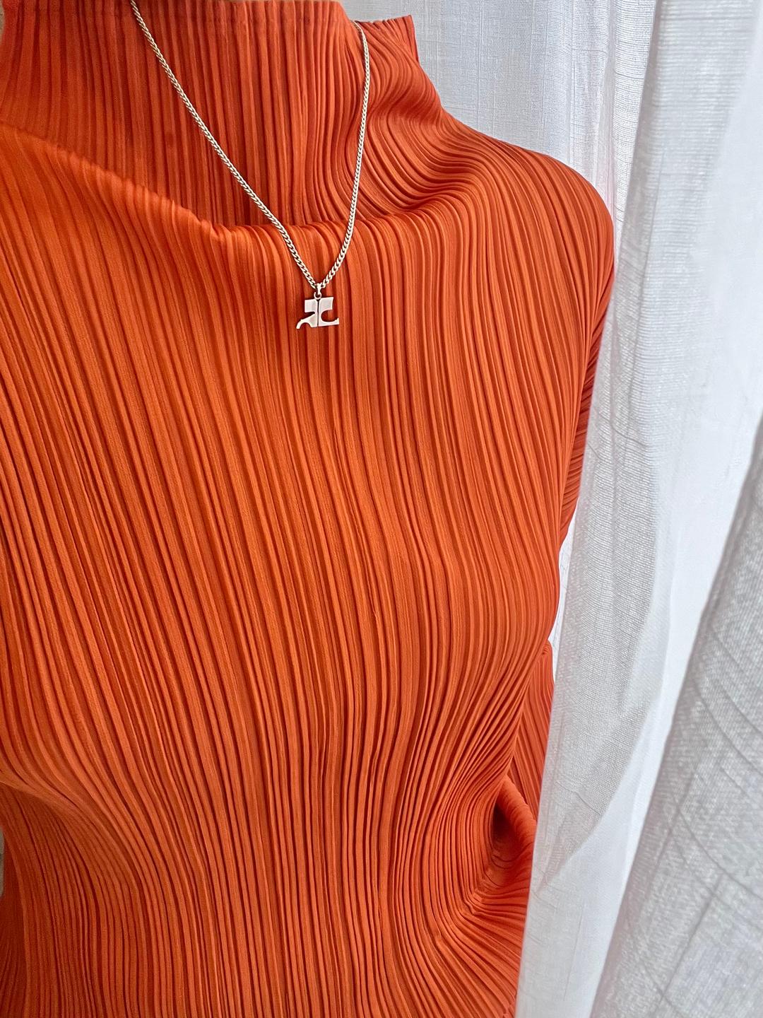 COURREGES silver925 logo necklace