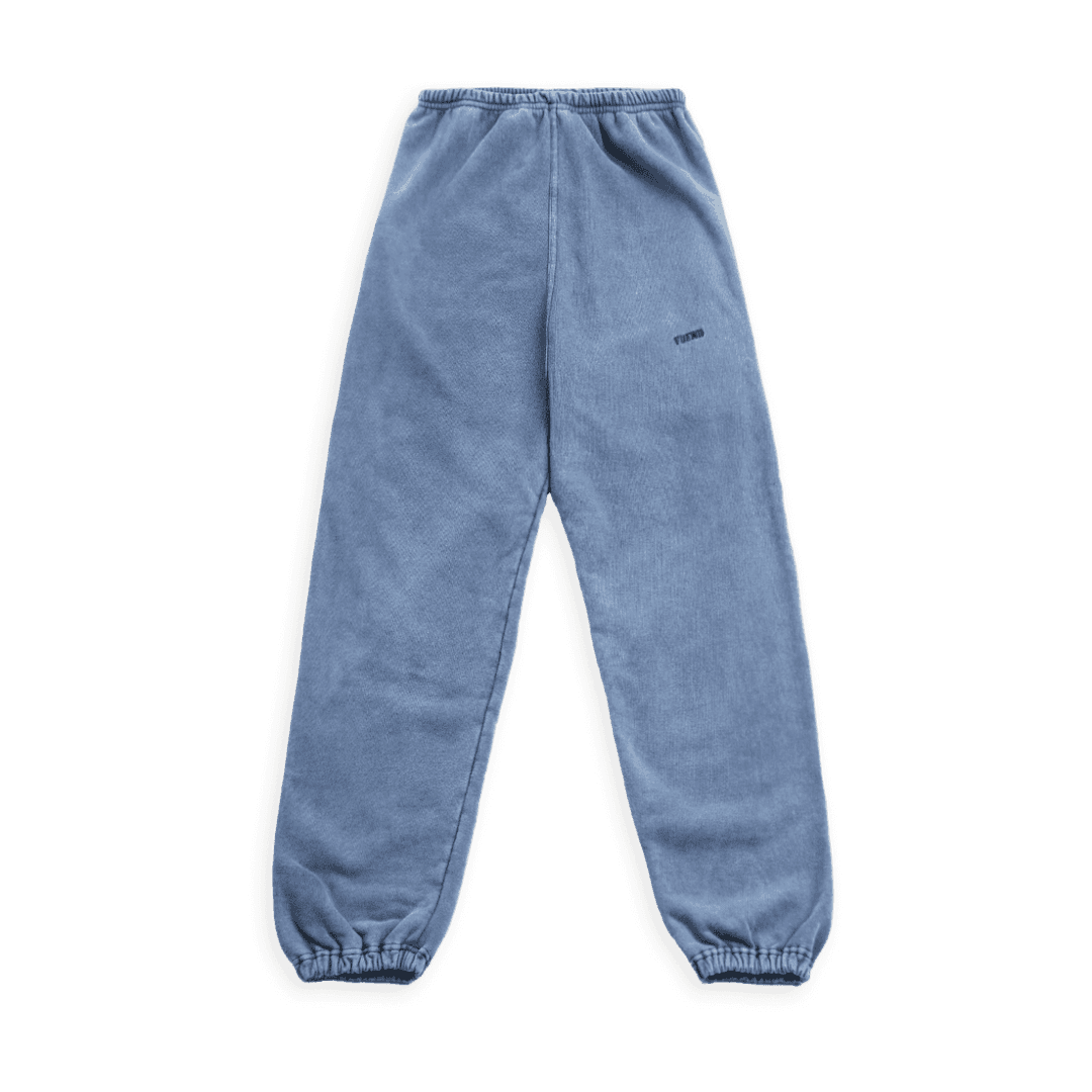 Tuewid classic embroidery sweatpants in drop loose fit (BREEZE BLUE)