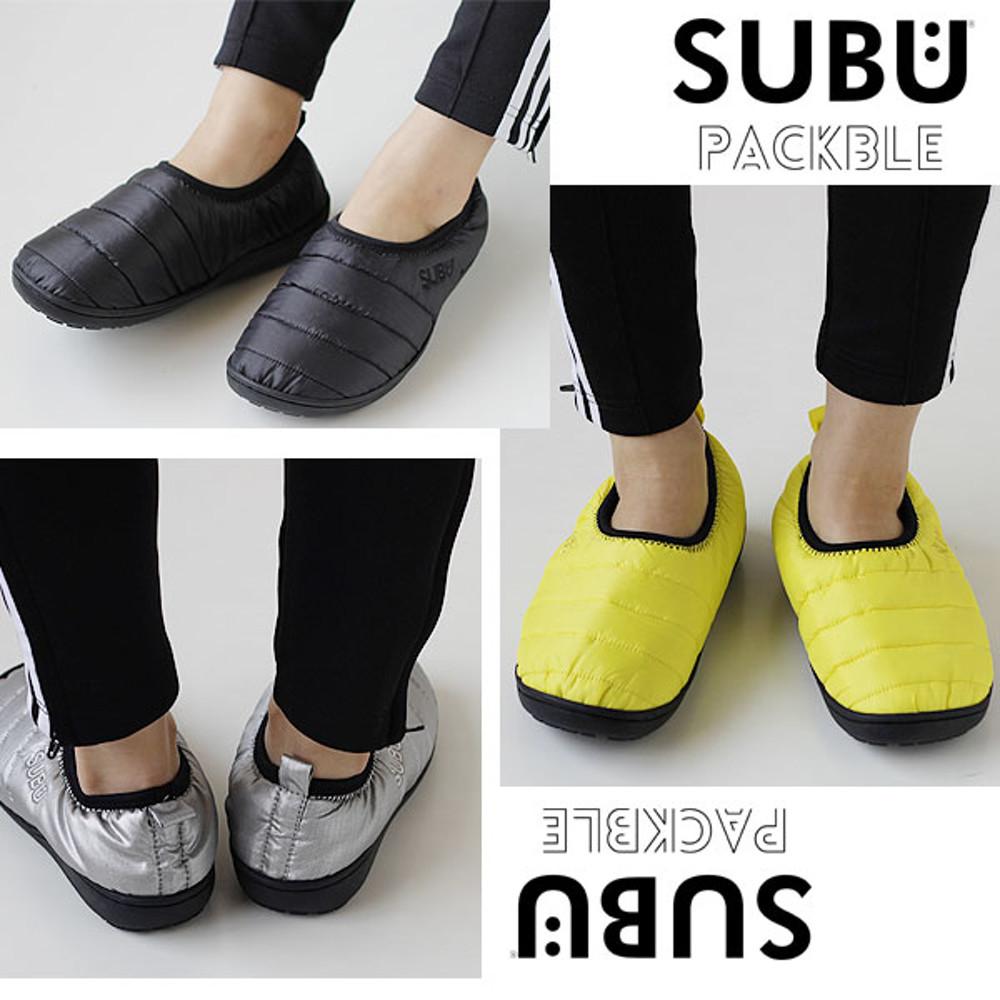 수부 SUBU PACKBLE 패커블  수부 방한 다운 겨울샌들 3컬러