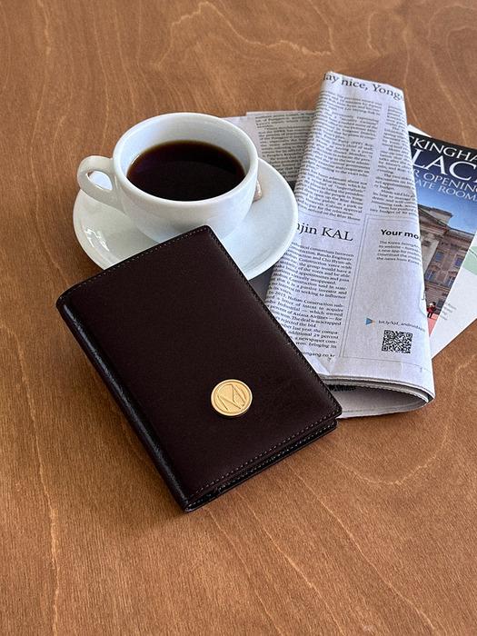 Ecrin passport wallet - Chocolate brown