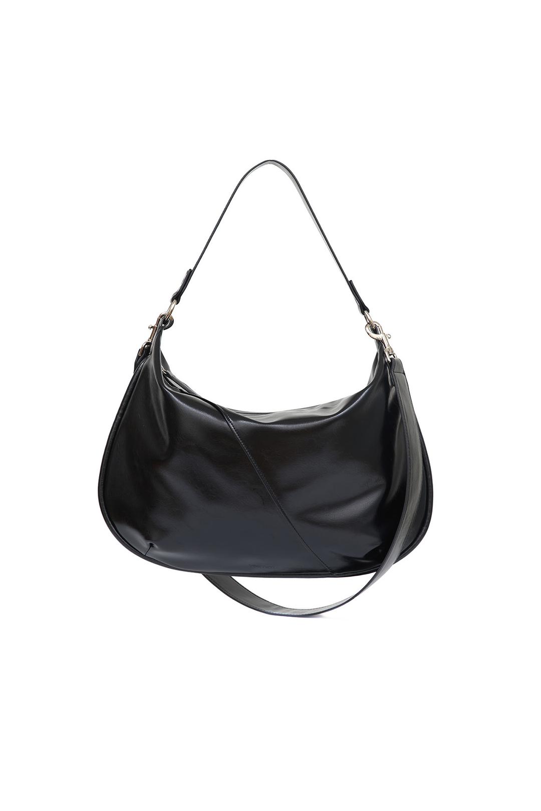 [YEOMIM X 이유정] 하프 문 백 half moon bag (crinkle black)