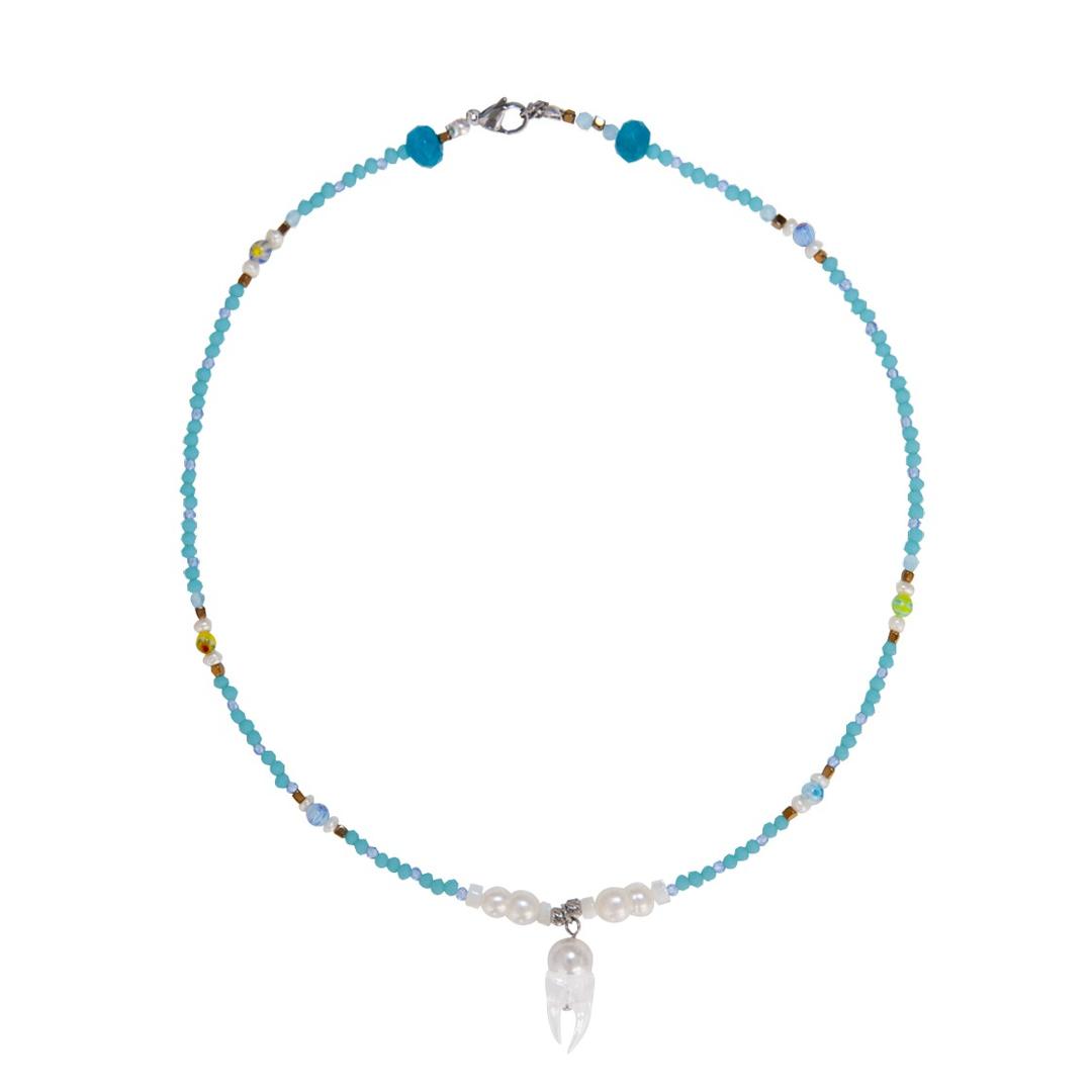 Beads Lucent Necklace (Ice Mint)