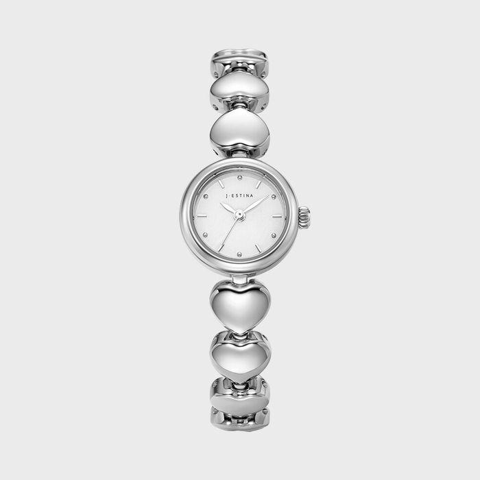 TIARA 하트링크 메탈 시계 (JWT1ME5BS504WHWH0)