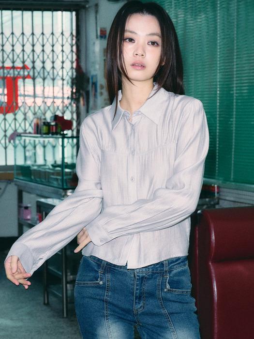 페이즐 핀 포인트 셔츠 [아이스 오로라 ST]