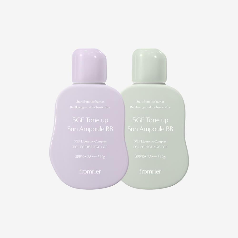 5GF 톤업 선 앰플 비비(보라/그린) 60g EGF FGF IGF