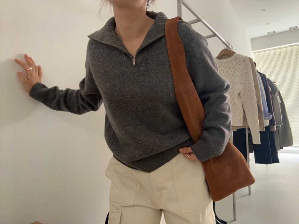 론즈카라니트(오트,차콜)