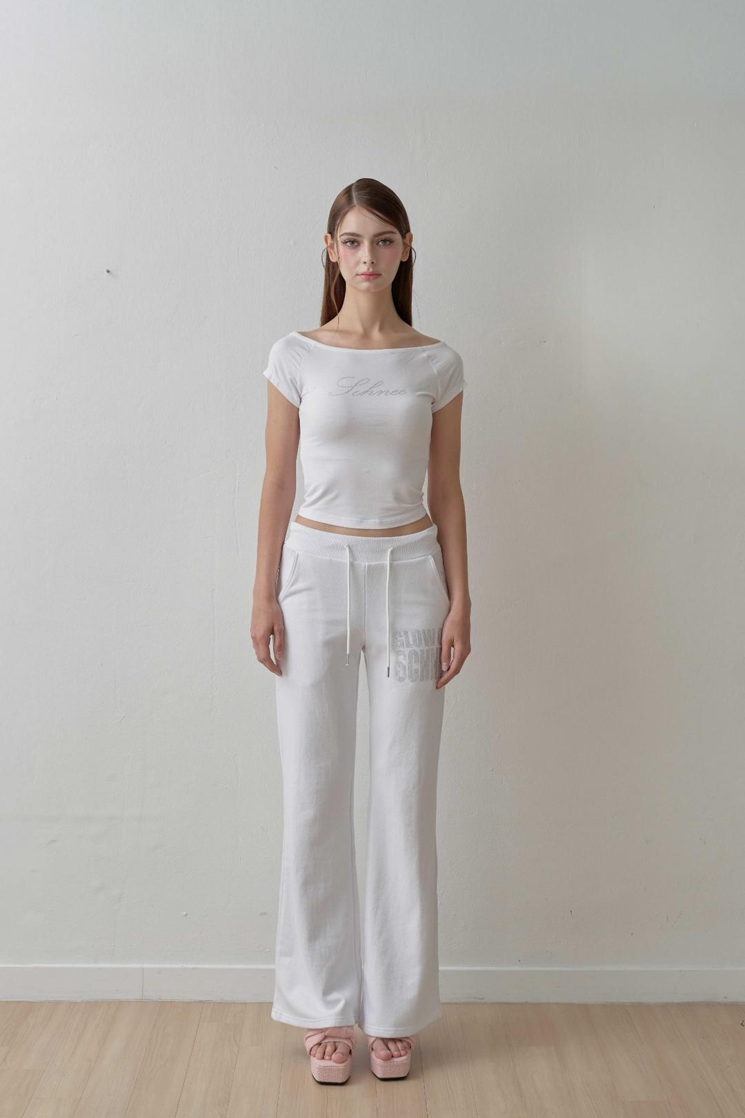 BABY CAMO BOOTCUT SWEAT PANTS - PINK BEBE