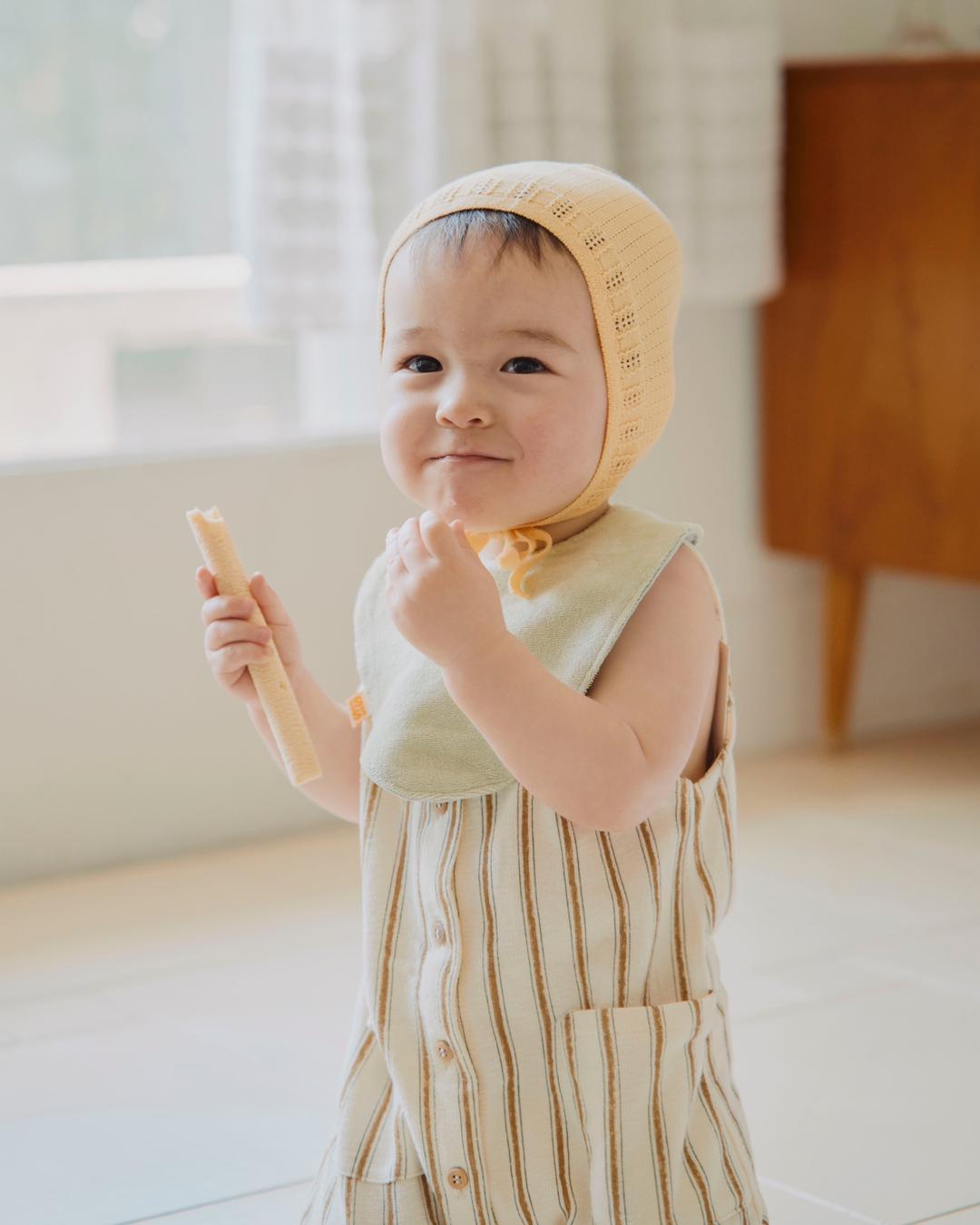 REVERSIBLE COTTON BIB _ mint