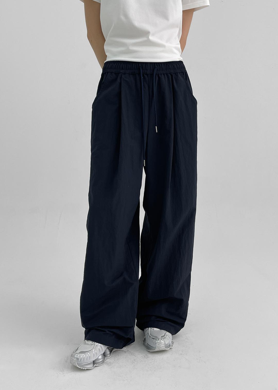 블랙업 [1천장판매] 세헤븐 라인 나일론 밴딩팬츠