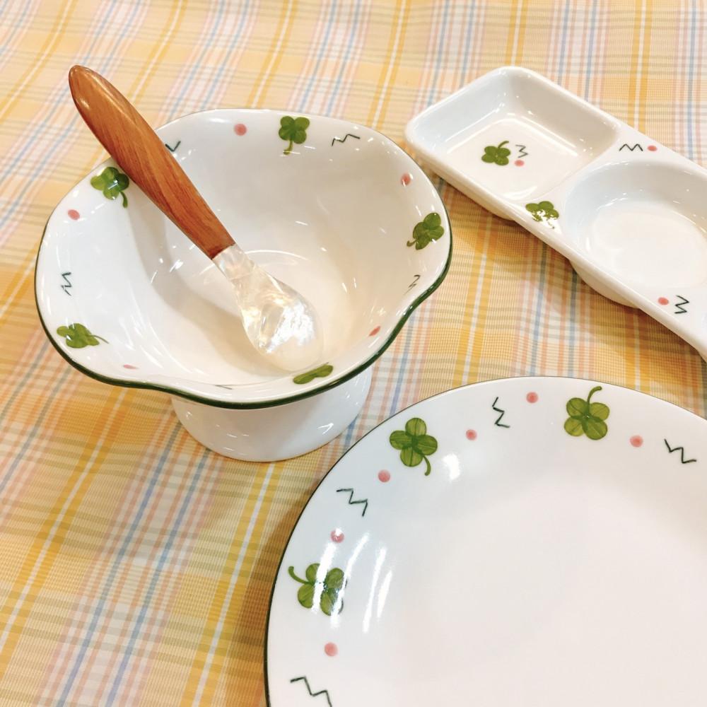 [잔물결] 네잎클로버 물결 요거트볼