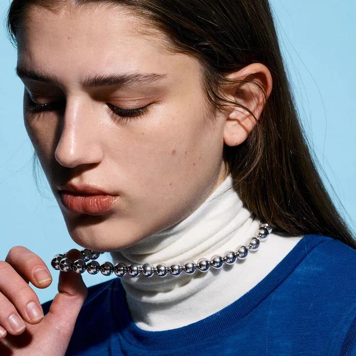 Dropping Water Drops And Chain Necklace