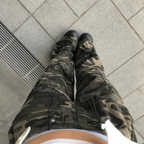 camo cargo pants