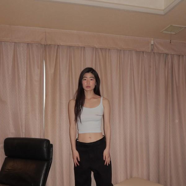 Attends for cuteness tank top (Pale blue)