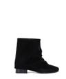 Wrinkle Leather Boots (Black)_Short