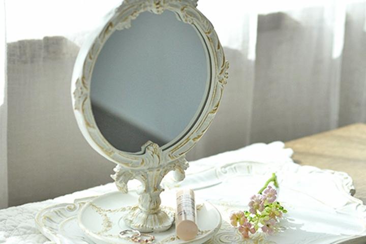 화이트 골드 탁상거울(k326151)