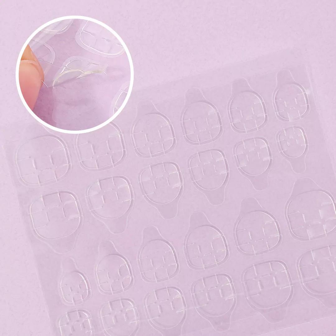 [사라센] 네일&패디 팁 양면 테이프 (24pcs x 2장) {두께 0.5mm/2매입 / 48pcs}