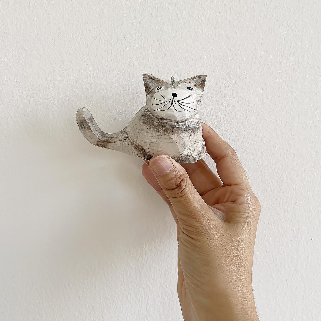 [22HO_0038]우드 오브제_고양이