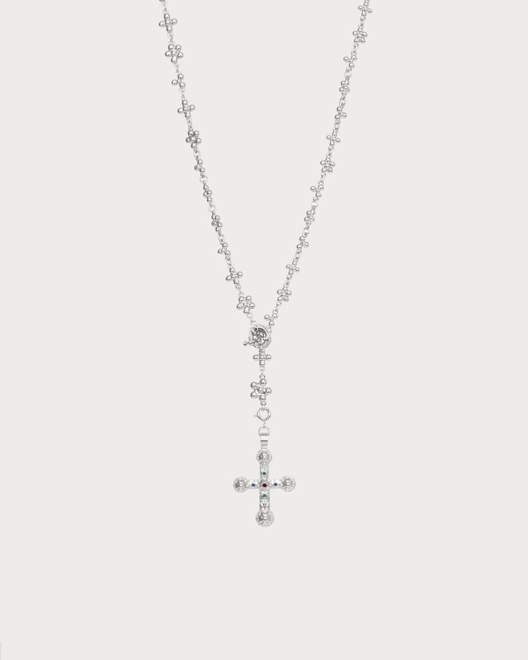 Daisy Molecule Chain in Silver - Silver