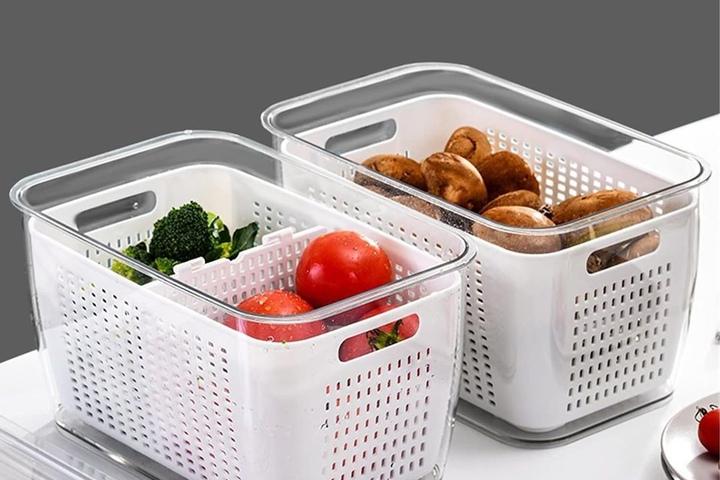 냉장고 야채 보관함 정리 밀폐용기