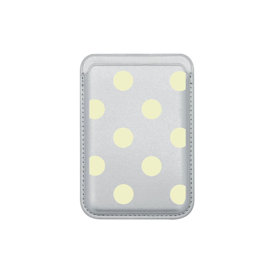 Dot Magsafe Card Pocket (Lemon) - Leather