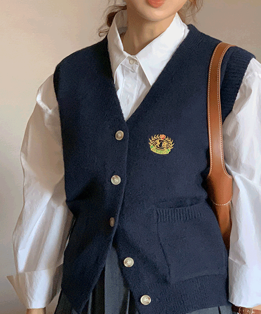 💫반응폭주💫 Deek knit vest (4color)