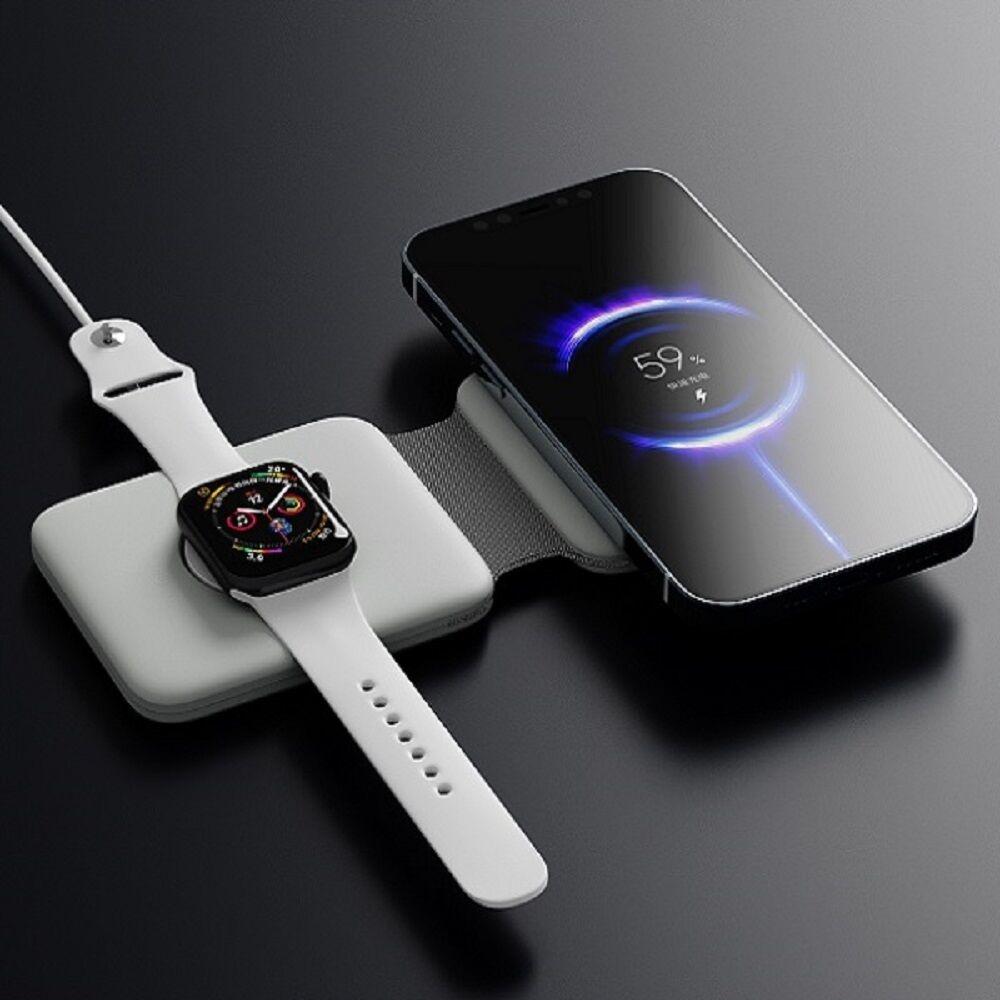 햅시 맥세이프듀오 3in1 휴대용 여행용 접이식 고속무선충전기 YMQ31