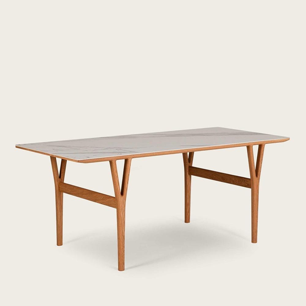 쿠르보 테이블 03 세라믹 오크